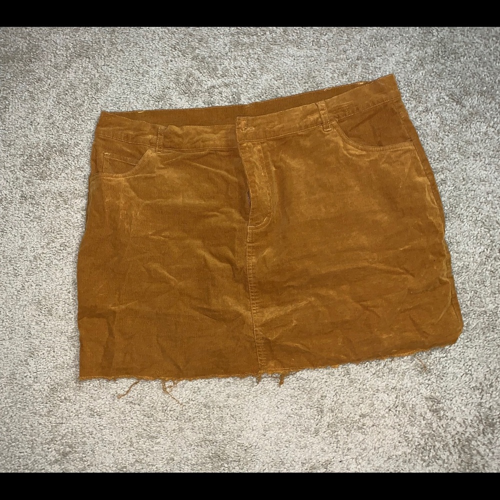 Distressed skirt